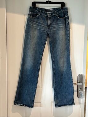 Women’s Bootcut Jeans in Faded Blue Wash. SportMax Code. Italian size 46 (US 8)